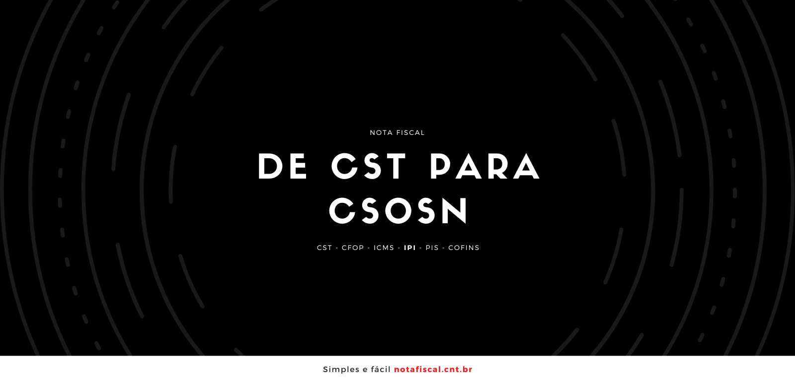 Conversão de CST para CSOSN